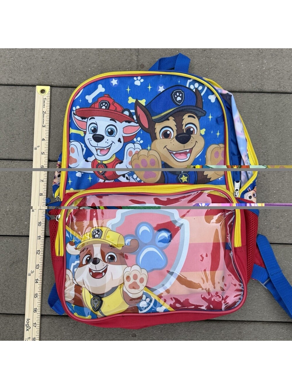 PAW Patrol Backpack Book Bag Kids Chase Marshall Rubble Senior Year 16”